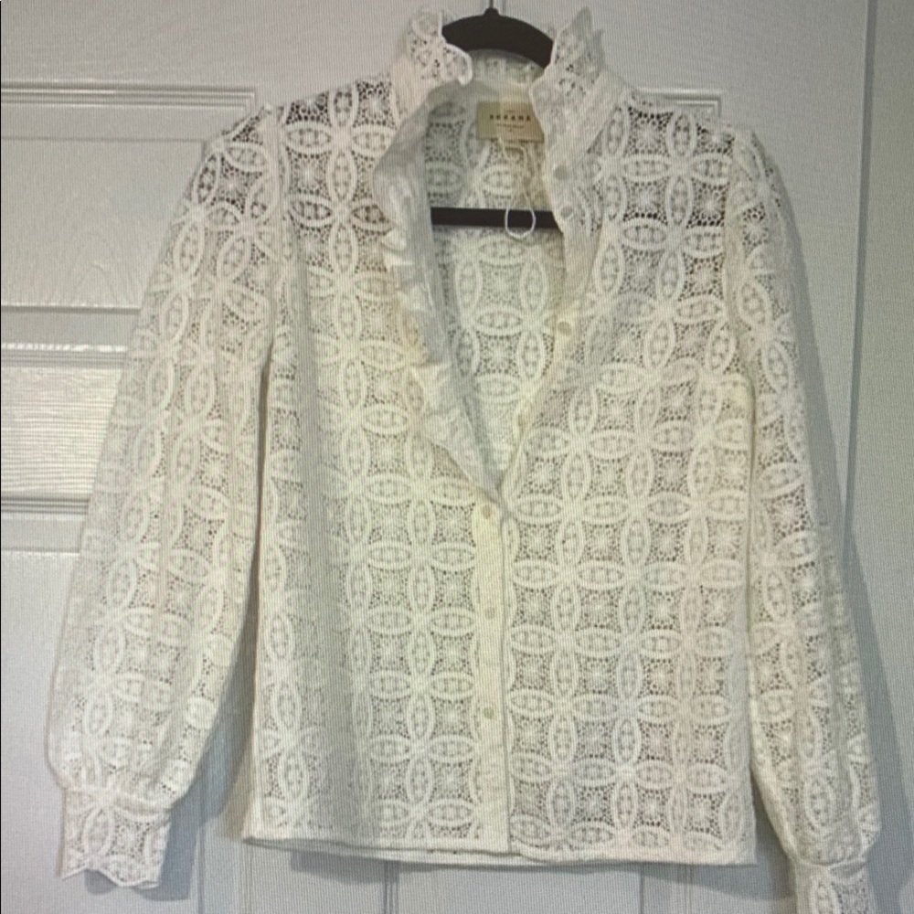 Elegant White Lace Blouse
